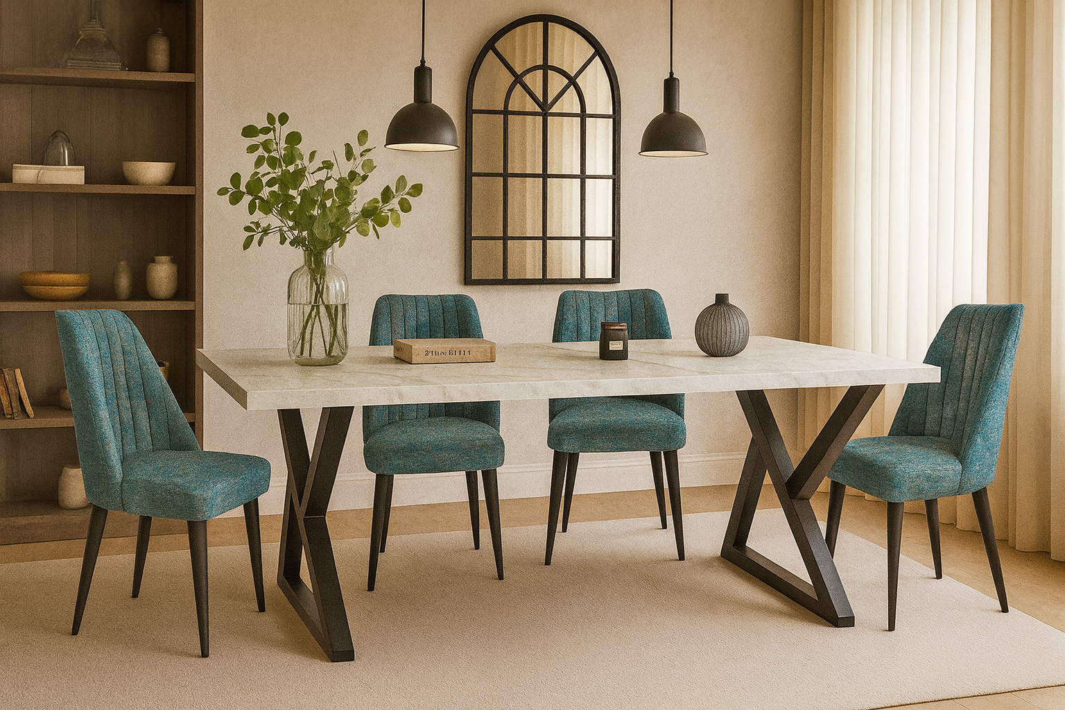 Progetto ARGO MILANO Σέτ Τραπεζαρίας Inferno Spitimade® Με 6τμχ Καρέκλες Argo - Image 1