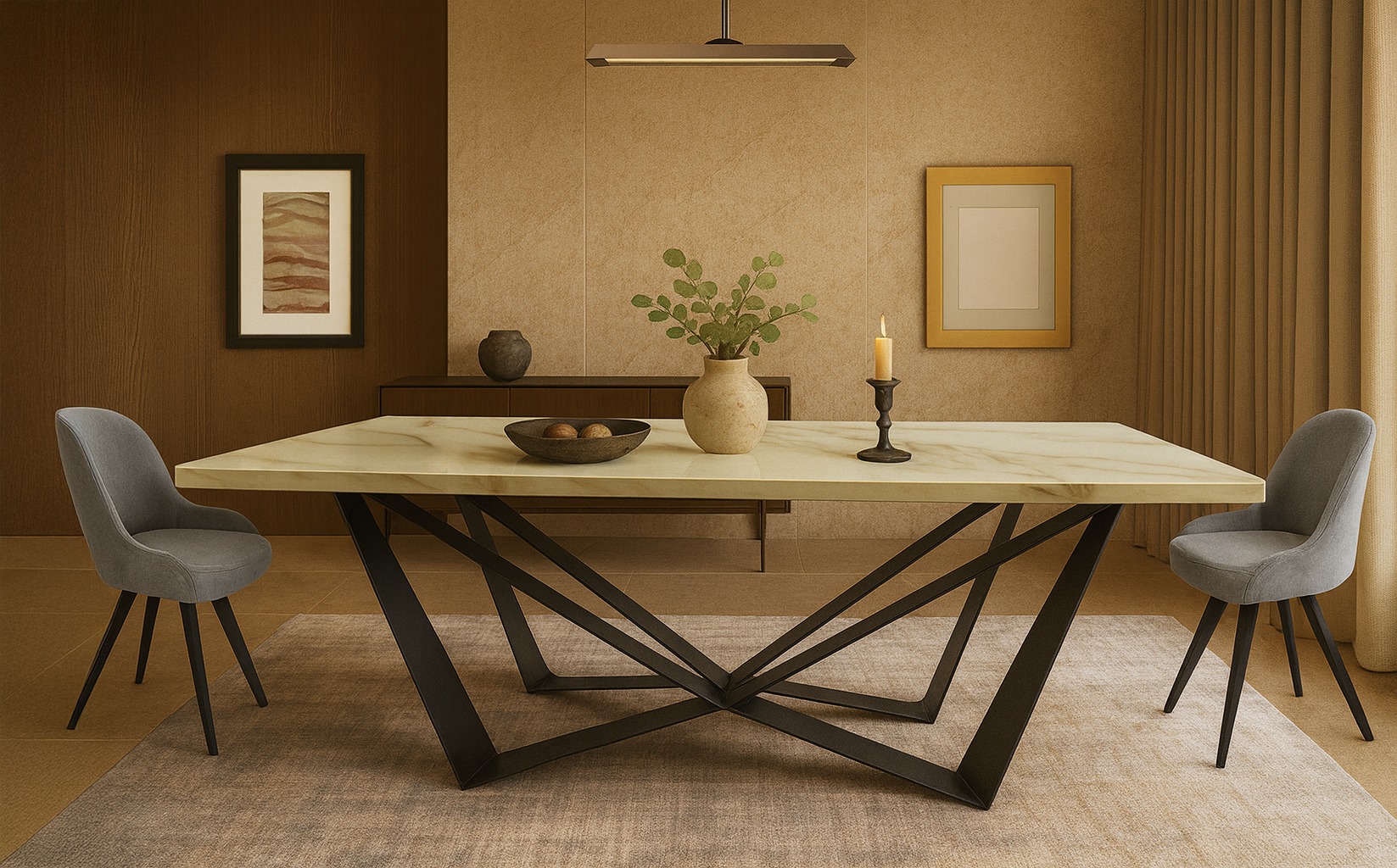 Progetto Bonita Beige Σέτ Τραπεζαρίας Power Spitimade® Με 6τμχ Καρέκλες Bonita - Image 1