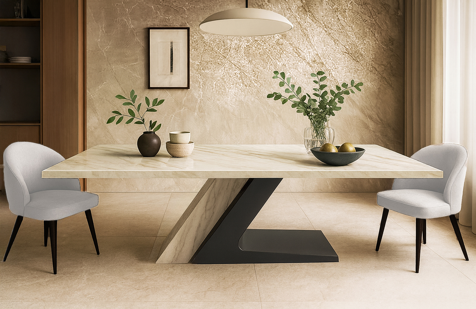 Progetto Isabelle White Σέτ Τραπεζαρίας Capital Spitimade® Με 6τμχ Καρέκλες Isabel - Image 1