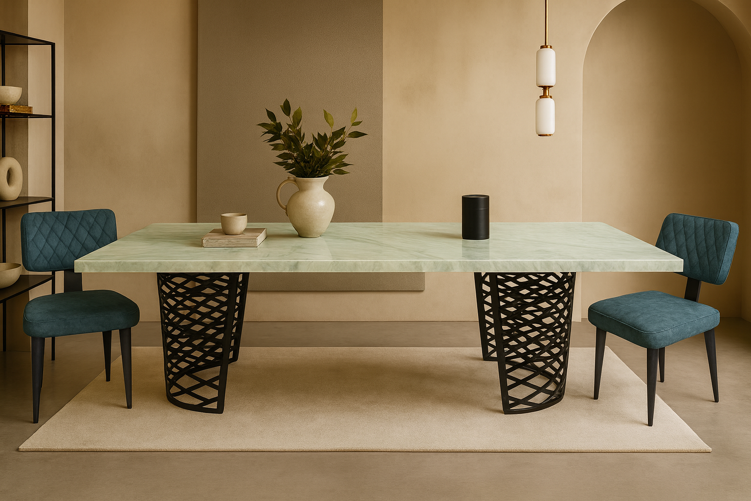 Progetto Vesta Bristol Σέτ Τραπεζαρίας Cage Spitimade® Με 6τμχ Καρέκλες Vesta - Image 1