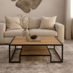 ΤΡΑΠΕΖΙ ΣΑΛΟΝΙΟΥ ROMEO ΜΕ ΕΠΙΦΑΝΕΙΑ ΣΕ ΦΥΣΙΚΗ ΑΠΟΧΡΩΣΗ ΚΑΙ ΜΕΤΑΛΛΙΚΟ ΣΚΕΛΕΤΟ