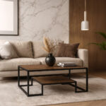 ΤΡΑΠΕΖΙ ΣΑΛΟΝΙΟΥ ROMEO ΜΕ ΚΑΡΥΔΙ ΕΠΙΦΑΝΕΙΑ ΚΑΙ ΜΕΤΑΛΛΙΚΟ ΣΚΕΛΕΤΟ