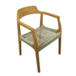 ΚΑΡΕΚΛΑ ΞΥΛΙΝΗ SEVENTY ΜΕ ΜΠΕΖ ΚΟΡΔΟΝΙ