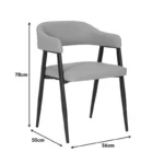 ΠΟΛΥΘΡΟΝΑ SEZAN ΜΕ ΓΚΡΙ-ΜΠΕΖ ΤΕΧΝΟΔΕΡΜΑ ΚΑΙ ΜΕΤΑΛΛΙΚΟ ΠΟΔΙ - Image 3