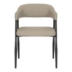 ΠΟΛΥΘΡΟΝΑ SEZAN ΜΕ ΓΚΡΙ-ΜΠΕΖ ΤΕΧΝΟΔΕΡΜΑ ΚΑΙ ΜΕΤΑΛΛΙΚΟ ΠΟΔΙ - Image 6