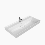 Νιπτήρας Επίπλου Πορσελάνης Cerastyle Sharp 100x48cm Λευκό