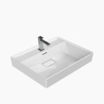 Νιπτήρας Επίπλου Πορσελάνης Cerastyle Sharp 60x48cm Λευκό