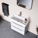 Νιπτήρας Επίπλου Πορσελάνης Cerastyle Sharp 65x38cm Λευκό - Image 2