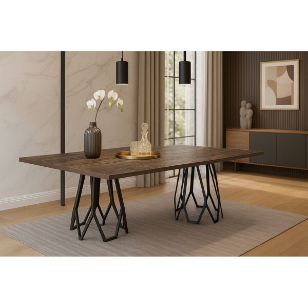 ΤΡΑΠΕΖΑΡΙΑ SMASH ΜΕ ΕΠΙΦΑΝΕΙΑ ΣΕ ΣΚΟΥΡΟ ΚΑΦΕ ΧΡΩΜΑ