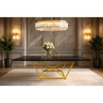 ΤΡΑΠΕΖΑΡΙΑ GRIDE ΜΕ ΕΠΙΦΑΝΕΙΑ ΣΕ ΟΨΗ ΜΑΥΡΟ ΜΑΡΜΑΡΟ