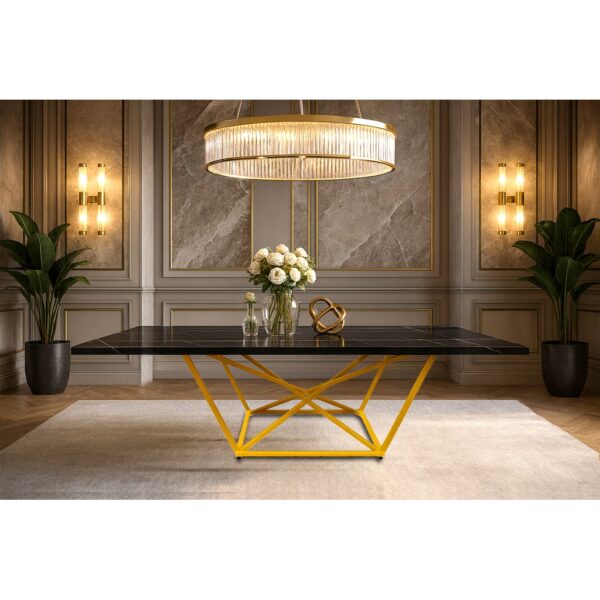 ΤΡΑΠΕΖΑΡΙΑ GRIDE ΜΕ ΕΠΙΦΑΝΕΙΑ ΣΕ ΟΨΗ ΜΑΥΡΟ ΜΑΡΜΑΡΟ