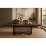 ΤΡΑΠΕΖΑΡΙΑ BUMER ΜΕ ΕΠΙΦΑΝΕΙΑ ΣΕ ΣΚΟΥΡΟ ΚΑΦΕ ΧΡΩΜΑ