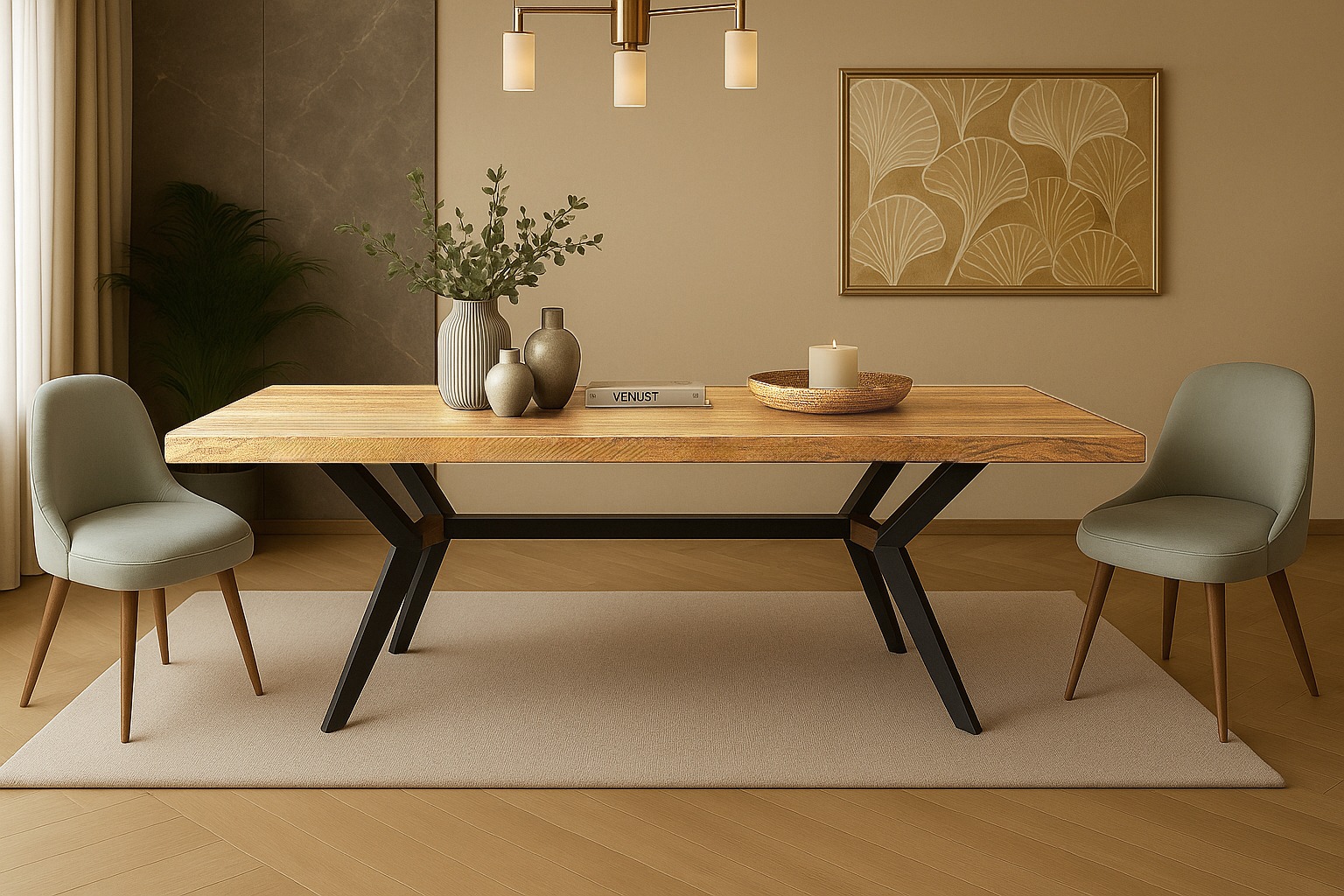 Κ529 Bonita Gray Σέτ Τραπεζαρίας Lama Spitimade® Με 6τμχ Καρέκλες Bonita - Image 1