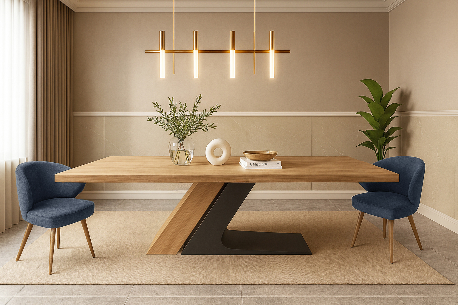 ΠΕΡΑΣΑ K529 Isabel Zetta Σέτ Τραπεζαρίας Capital Spitimade® Με 6τμχ Καρέκλες Isabel - Image 1