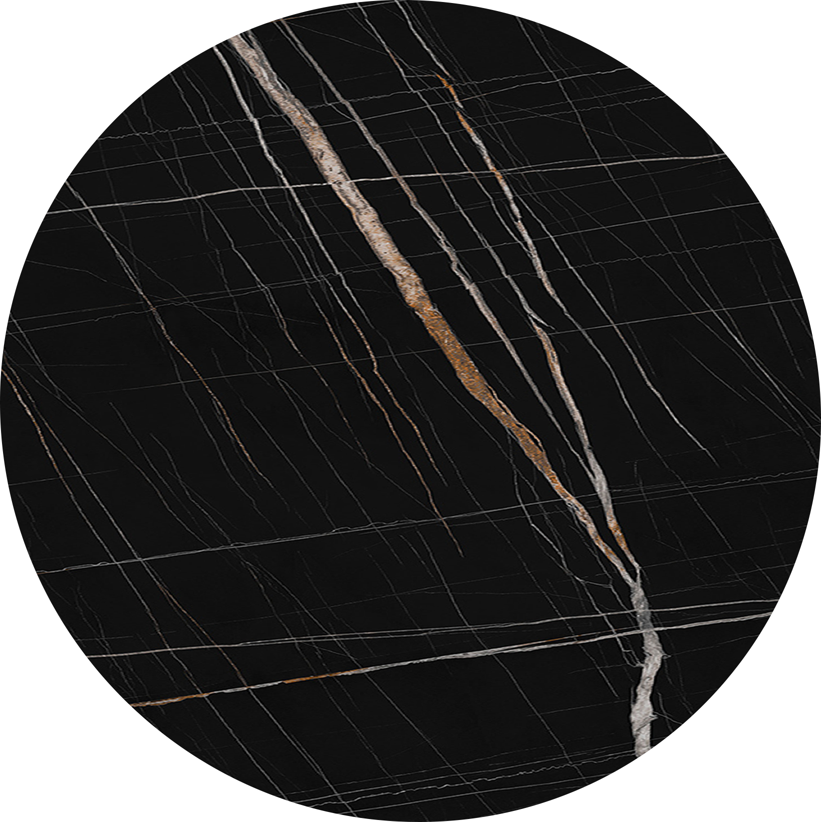 _0004_5175-TOUR-NOIR-MARBLE Επιφάνεια τραπεζιού 5175 TOUR NOIR MARBLE HPL Φ70 - Image 1