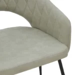 Πολυθρόνα Macie ύφασμα antique γκρι-μαύρο - Image 7