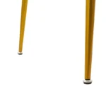 Τραπέζι Paris οβάλ γυαλί 8mm λευκό μαρμάρου-χρυσό 150x80x75εκ - Image 5