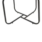 Tραπέζια σαλονιού Crismory σετ 2τεμ MDF σε απόχρωση λευκό μαρμάρου και μαύρα μεταλλικά πόδια - Image 3