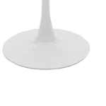 Tραπέζι Balou mdf σε λευκή απόχρωση με όψη μαρμάρου Φ120x73εκ - Image 4