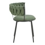 Πολυθρόνα Alkia I ύφασμα σε χακί απόχρωση- πόδι μαύρο μέταλλο 57x58.5x72εκ - Image 3