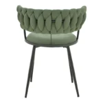 Πολυθρόνα Alkia I ύφασμα σε χακί απόχρωση- πόδι μαύρο μέταλλο 57x58.5x72εκ - Image 5