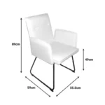 Πολυθρόνα Essential ύφασμα σάπιο μήλο-πόδι μαύρο μεταλλικό 55.5x59x89εκ - Image 2