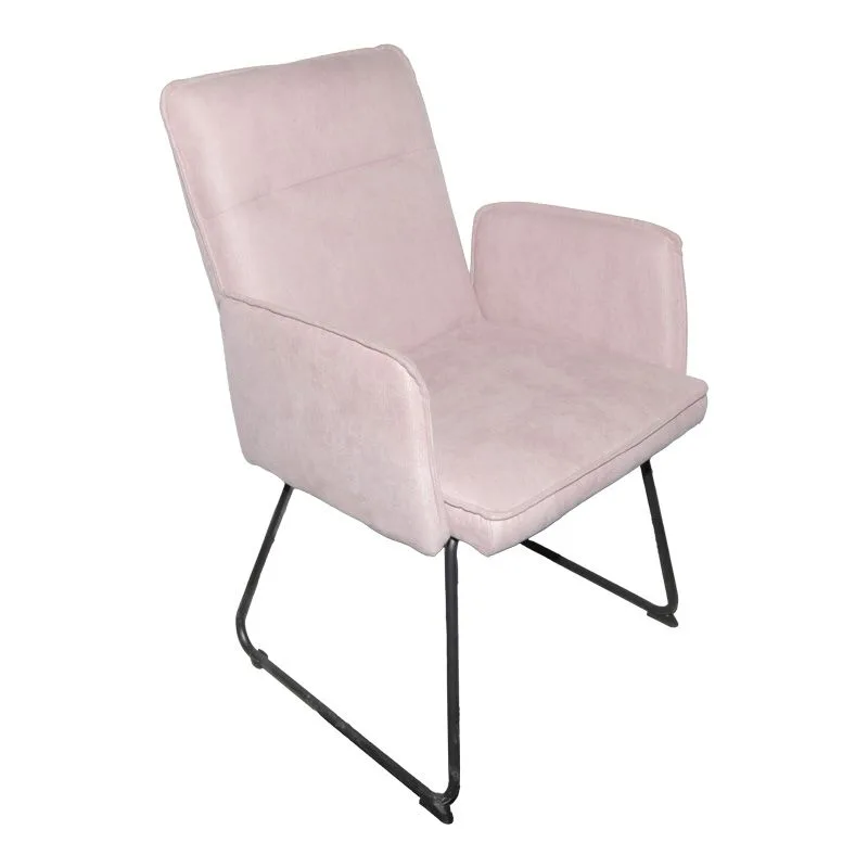 029-000399 Πολυθρόνα Essential ύφασμα σάπιο μήλο-πόδι μαύρο μεταλλικό 55.5x59x89εκ - Image 1