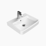 Νιπτήρας Κρεμαστός Πορσελάνης Cerastyle Duru 55x45cm 035300-u Λευκό