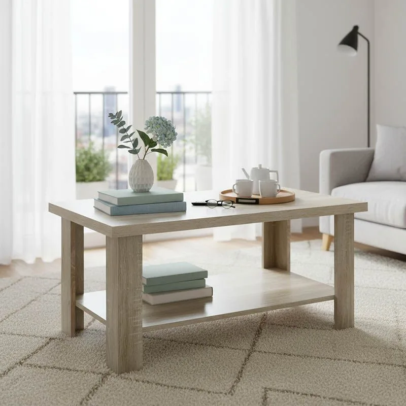 049-000024 Τραπέζι σαλονιού RIANO χρώμα sonoma - Image 1