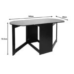 Τραπέζι Nadine πολυμορφικό-επεκτεινόμενο wenge 160x80x76.5εκ - Image 7