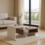 Τραπέζι σαλονιού Nuvele σε λευκή-sonoma απόχρωση