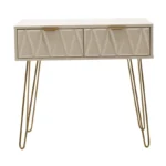 Κονσόλα Isla χρώμα λευκό painting-χρυσό 80x39x74εκ - Image 5