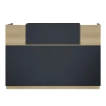 Γραφείο reception Lotus σε χρώμα φυσικό - ανθρακί - Image 4