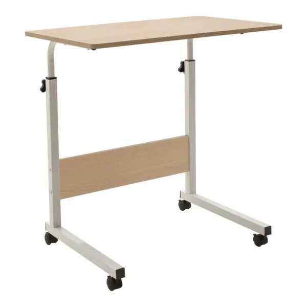 Γραφείο Piper με αυξομείωση ύψους-MDF φυσικό-λευκό