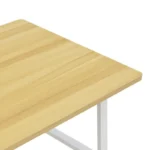 Γραφείο εργασίας Ferje με ράφια mdf σε φυσική-λευκή απόχρωση - Image 4