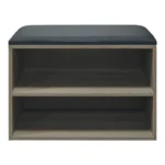 Παπουτσοθήκη-Σκαμπό Kiana 4 ζεύγων με μαξιλάρι σε γκρι-oak απόχρωση - Image 3