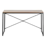 Γραφείο εργασίας Bailon σε oak απόχρωση με μαύρο μέταλλο - Image 3