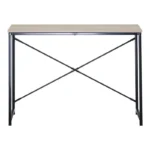 Γραφείο εργασίας Bailon σε oak απόχρωση με μαύρο μέταλλο - Image 4