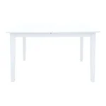 Tραπέζι επεκτεινόμενο Mabor ξύλο σε λευκή απόχρωση 120-150x80x73,8εκ - Image 4
