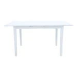 Tραπέζι επεκτεινόμενο Mabor ξύλο σε λευκή απόχρωση 120-150x80x73,8εκ - Image 5