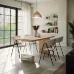 Tραπέζι Faghan καφέ mdf 180x90x76εκ - Image 2