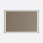 Καθρέφτης Hera Antrachite 80x70cm, επιλογή φως TRIMODE-LED, On/Off αφής, ρύθμιση έντασης, αποθαμβωτής. - Image 2