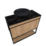 ΕΠΙΠΛΟ ΜΠΑΝΙΟΥ K529 CARTESIO 100 cm ΣΕ ΦΥΣΙΚΗ ΑΠΟΧΡΩΣΗ ΞΥΛΟΥ - Image 3