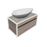 ΕΠΙΠΛΟ ΜΠΑΝΙΟΥ 5194 RIGHELLO 100 cm ΣΕ ΑΝΟΙΧΤΗ ΑΠΟΧΡΩΣΗ ΞΥΛΟΥ - Image 3