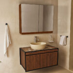 ΕΠΙΠΛΟ ΜΠΑΝΙΟΥ K545 RIGHELLO 100 cm ΣΕ ΑΠΟΧΡΩΣΗ ΚΑΡΥΔΙΑΣ