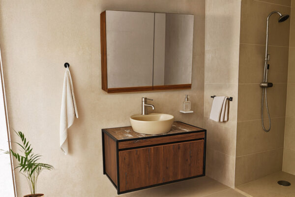 ΕΠΙΠΛΟ ΜΠΑΝΙΟΥ K545 RIGHELLO 100 cm ΣΕ ΑΠΟΧΡΩΣΗ ΚΑΡΥΔΙΑΣ