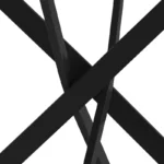 Τραπέζι Dammero mdf σε ανθρακί απόχρωση με πόδι μαύρο μέταλλο Φ100x75εκ - Image 4