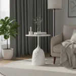 Βοηθητικό τραπέζι Kousien λευκό sintered stone