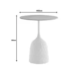 Βοηθητικό τραπέζι Kousien λευκό sintered stone - Image 2
