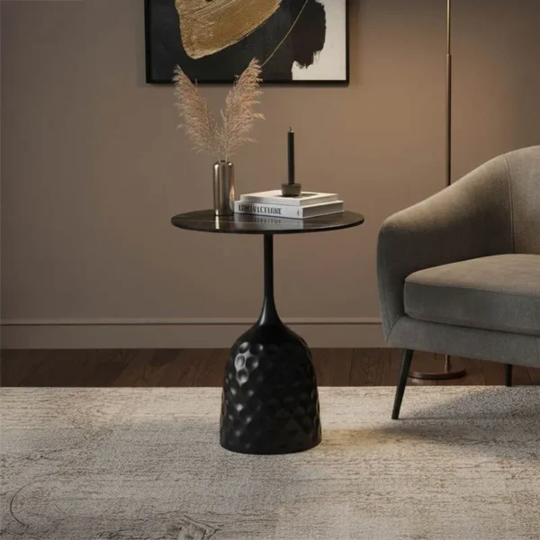 Βοηθητικό τραπέζι Kousien μαύρο sintered stone